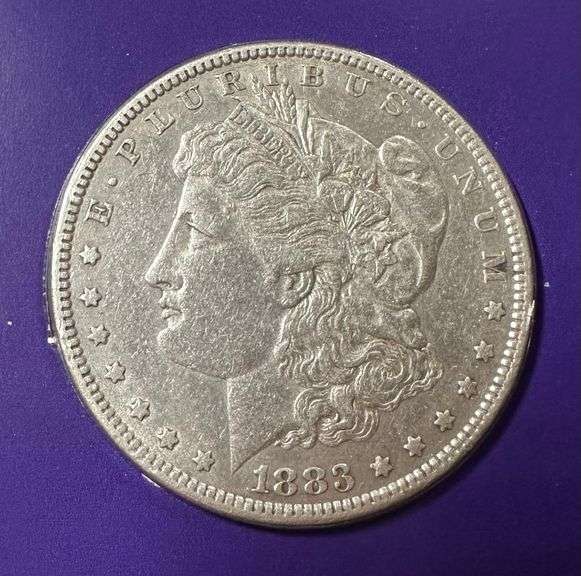 Lot of Two (2) Morgan Silver Dollars with Commemorative Cards & Stamps