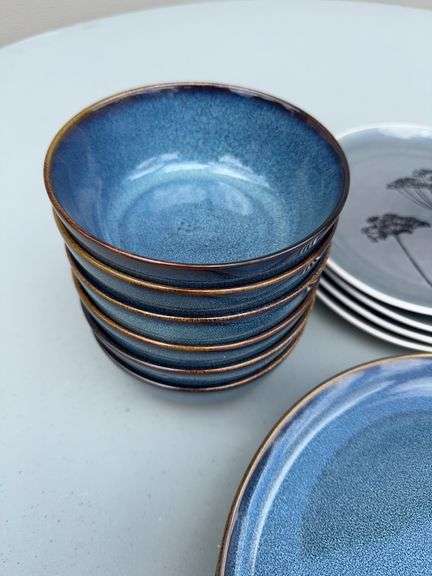 Reactive Glaze Stoneware Dinner Plates