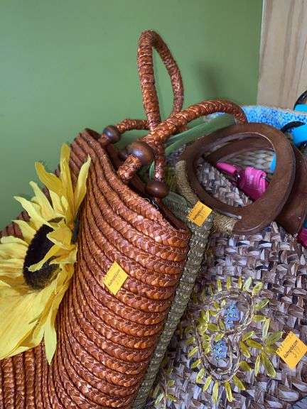 Assorted Woven Basket Purses