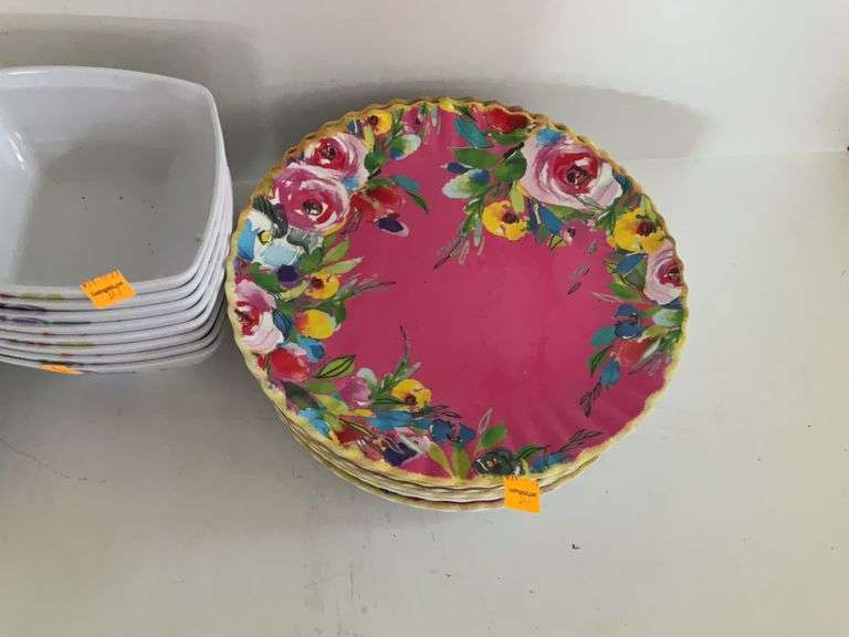 Longaberger Plates and Bowls, Pier 1 Plates