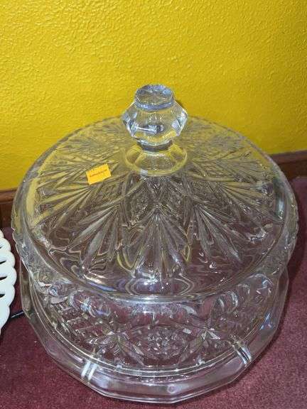 (4) Glass Cake Stands/Platters