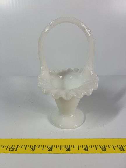 Fenton Milk Glass Basket