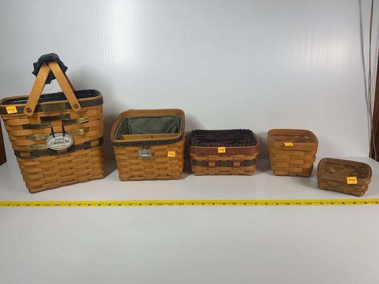 Longaberger Collectors Club Membership Charter Member Basket, Longaberger Father’s Day Caddy Basket,