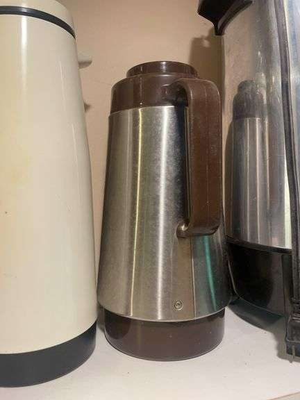 (4) coffee percolators/ thermos’s