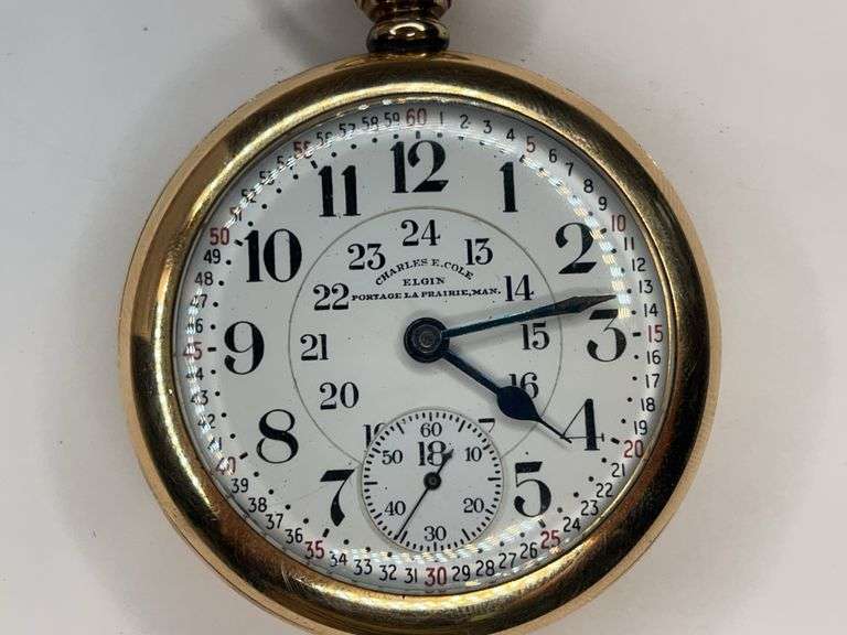 1910 Charles E. Cole Elgin Pocket Watch