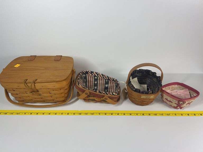 1492-1992 Longaberger Discovery Basket, Longaberger Horizon of Hope Basket, Longaberger All American