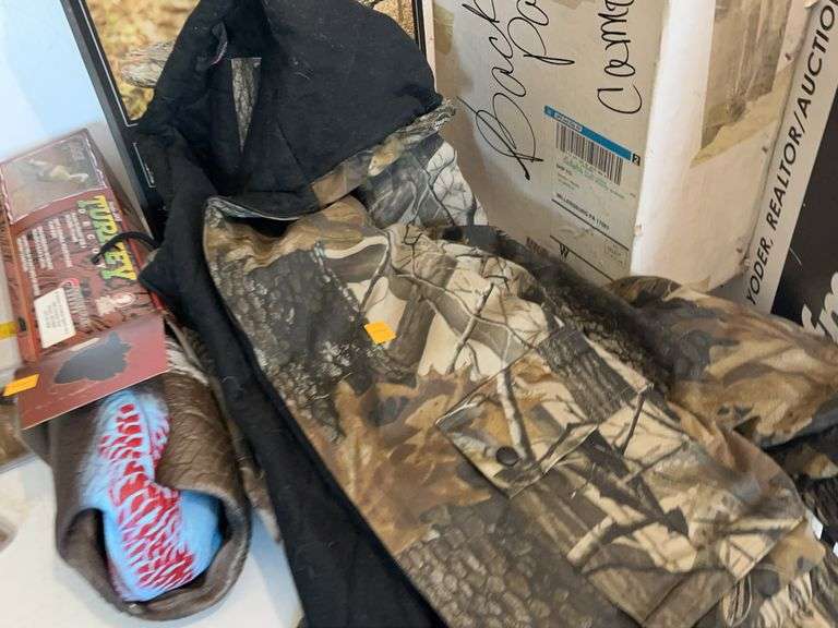 Camo Coat, Backpack, Seat, Scope Accessories, Jake Decoy