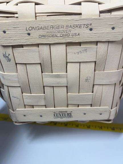 Longaberger Happy Easter Basket, 1999 Longaberger Collectors Club Homestead Basket, Longaberger Smal