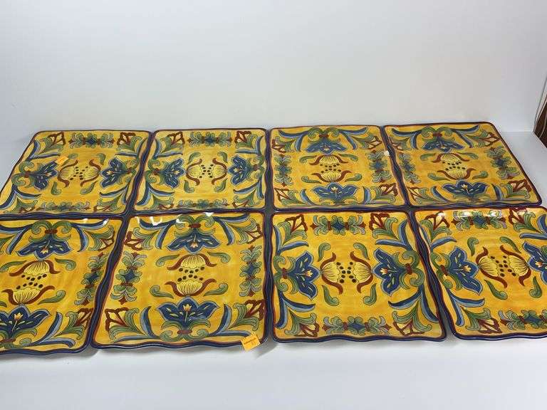 Maxcera Yellow Talavera 10” Plates