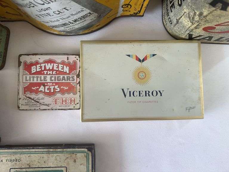 Old Cigar and Tobacco Tins