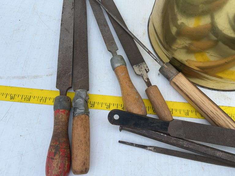 Bucket with Files and Chisels