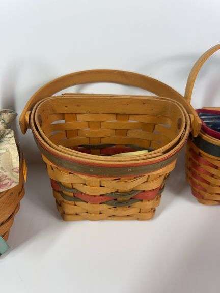 Longaberger Inaugural Basket, Wall Hanging Basket, Dresden Basket, Herb Baskets