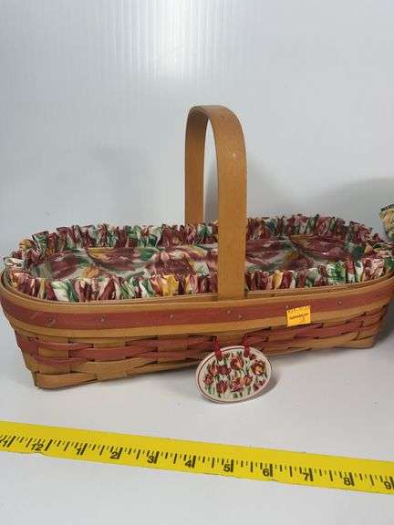 Longaberger Tissue Basket, Purse, Tulip Basket