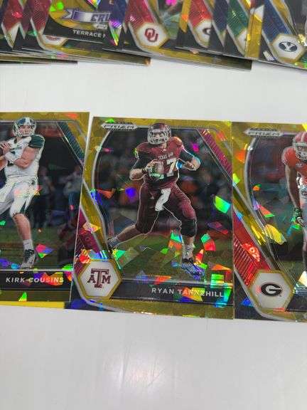 Assortment of Prizm Football Trading Cards