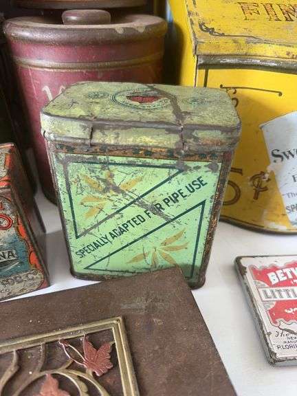 Old Cigar and Tobacco Tins