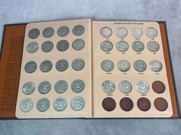 1948-1964 Franklin Silver Half Complete Set