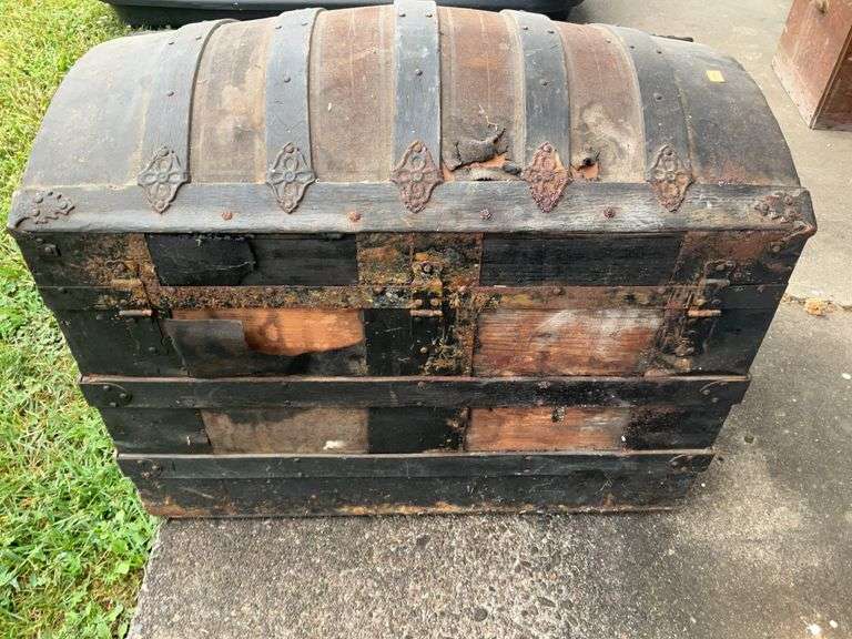 Vintage Trunk with Contents
