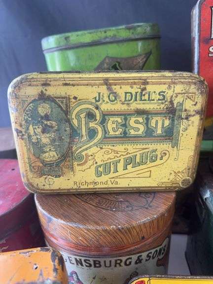 Old Cigar and Tobacco Tins