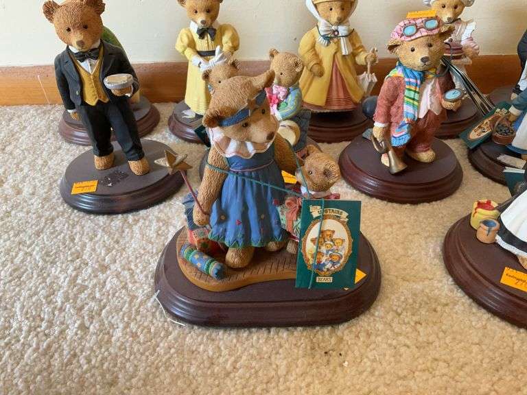 (11) Upstairs Downstairs Bears Figurines