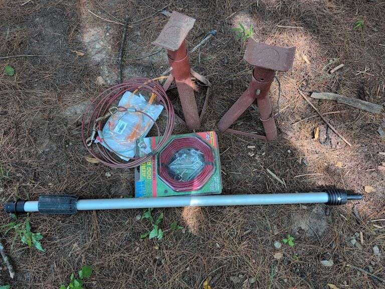 (2) jack stands and dog aerial runs