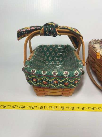 2000 Longaberger Woven Memories Basket, Longaberger Vintage Mother’s Day Basket, 2002 Longaberger Au