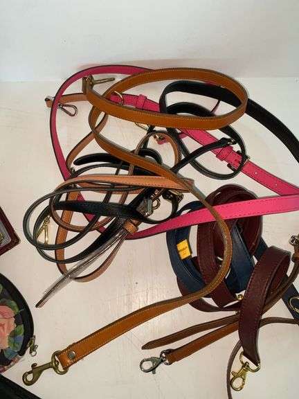 Woven Purse with Faux Leather Purse Straps and Wallets