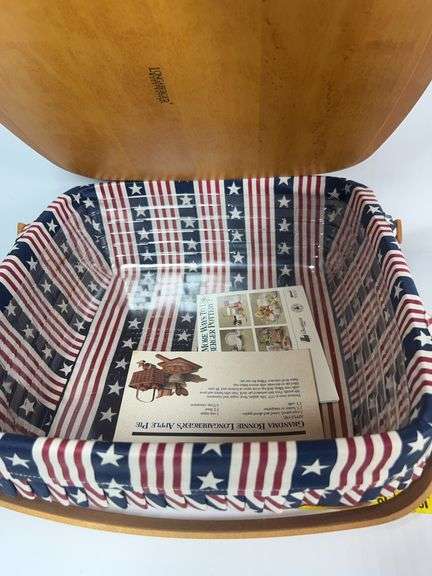 Longaberger All American Pie Basket, Longaberger Little Star Basket, Longaberger Heritage Green Smal