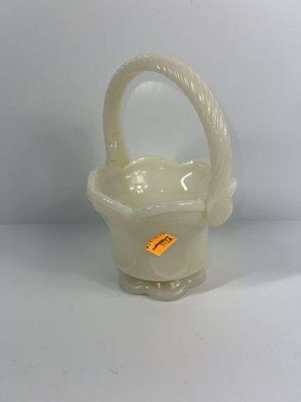 Fenton Milk Glass Basket