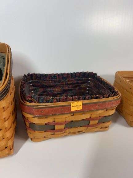 Longaberger Collectors Club Membership Charter Member Basket, Longaberger Father’s Day Caddy Basket,
