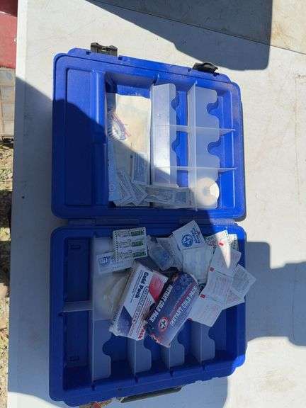 First Aid Kit mostly empty