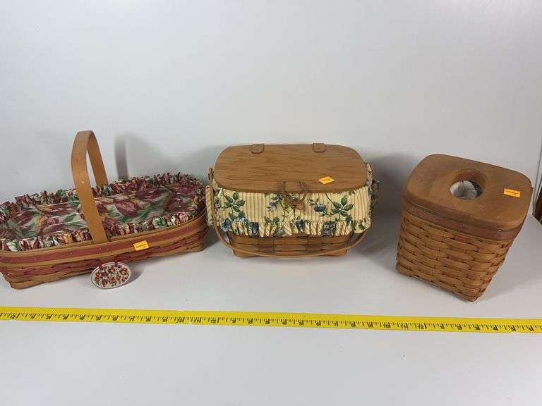 Longaberger Tissue Basket, Purse, Tulip Basket