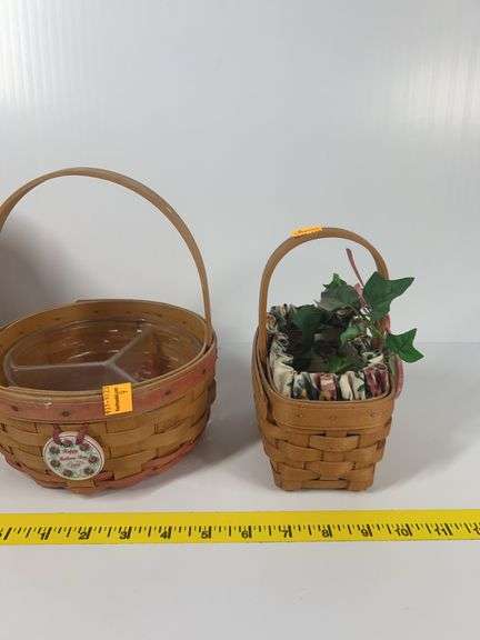 1995 Longaberger Hope Basket, 1998 Longaberger Mother’s Day Basket, Longaberger Latching Basket