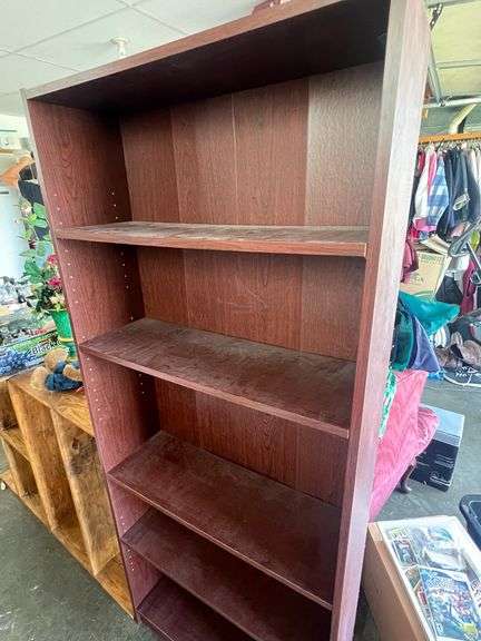 Unmarked Wooden Bookshelf