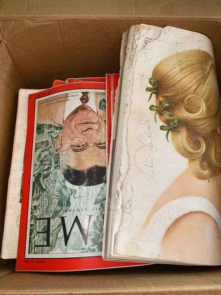 Box of Vintage Time Life Magazines