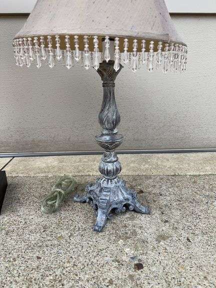 Modern Geometric Lamp and a misc. Lamp