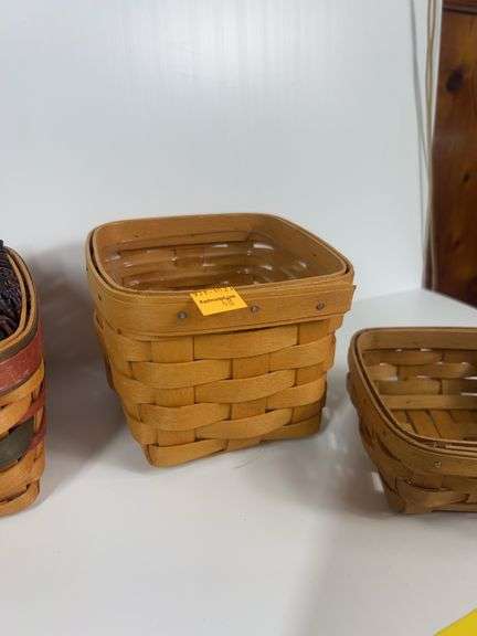 Longaberger Collectors Club Membership Charter Member Basket, Longaberger Father’s Day Caddy Basket,