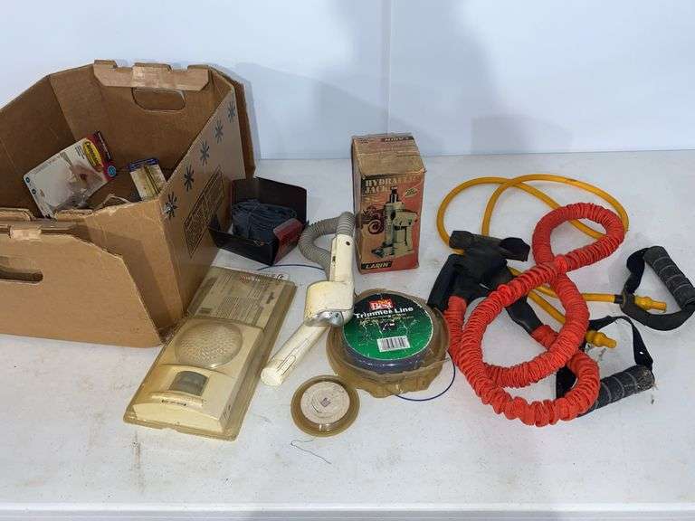Hydraulic Jack , Weedeater String & Miscellaneous Items