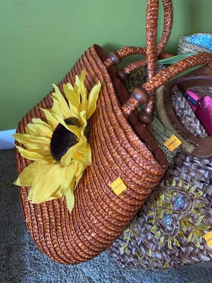 Assorted Woven Basket Purses