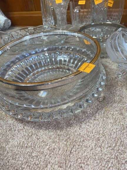 Assortment of Clear Glassware