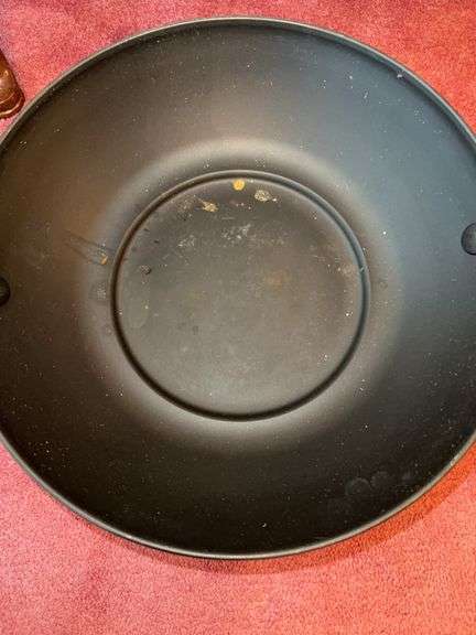 Unmarked Red Stock Pot, West Bend Electric Wok (NO CORD)