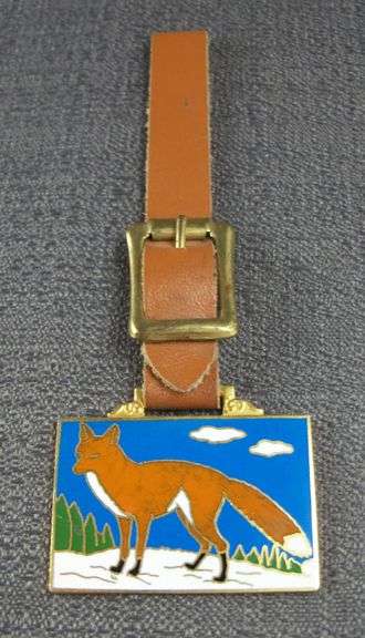 Farmerstown Fur, Baltic Ohio, 1975, Watch Fob