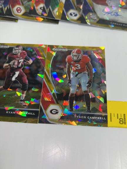 Assortment of Prizm Football Trading Cards