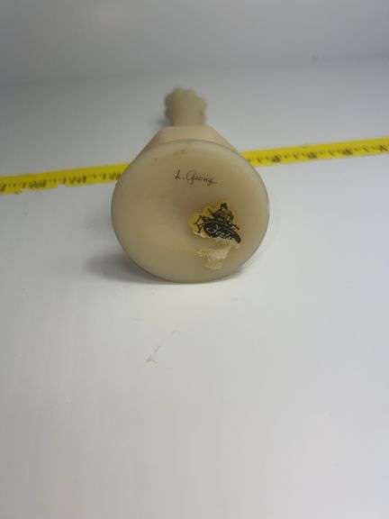 Fenton Custard Satin Bud Vase