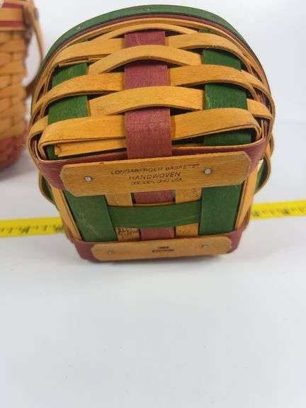 Longaberger Happy Easter Basket, 1999 Longaberger Collectors Club Homestead Basket, Longaberger Smal