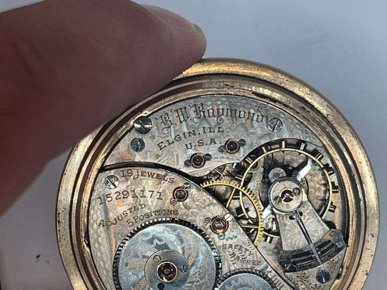 B.W. Raymond Elgin 19 Jewel Pocket Watch