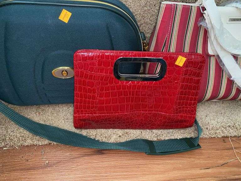 NY&C Faux Leather Handbag, Longaberger Purse, Heavy Duty Bag