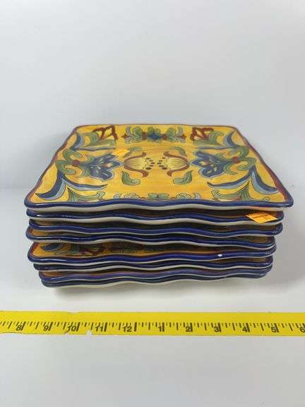 Maxcera Yellow Talavera 10” Plates