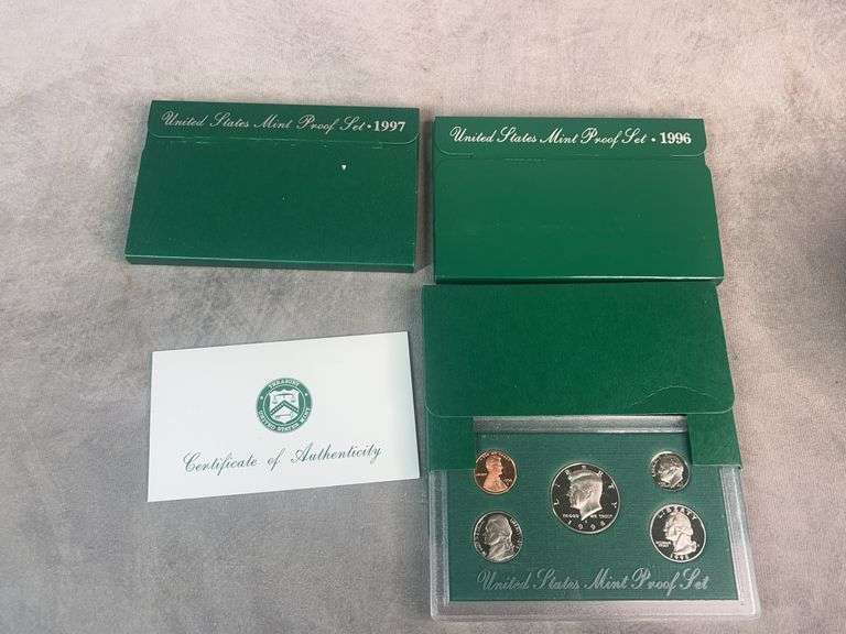 1996, 1997, 1998 United States Mint Proof Sets