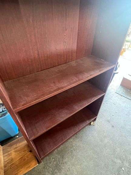 Unmarked Wooden Bookshelf