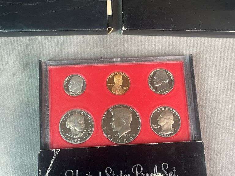 1980, 1981, 1982 United States Proof Sets